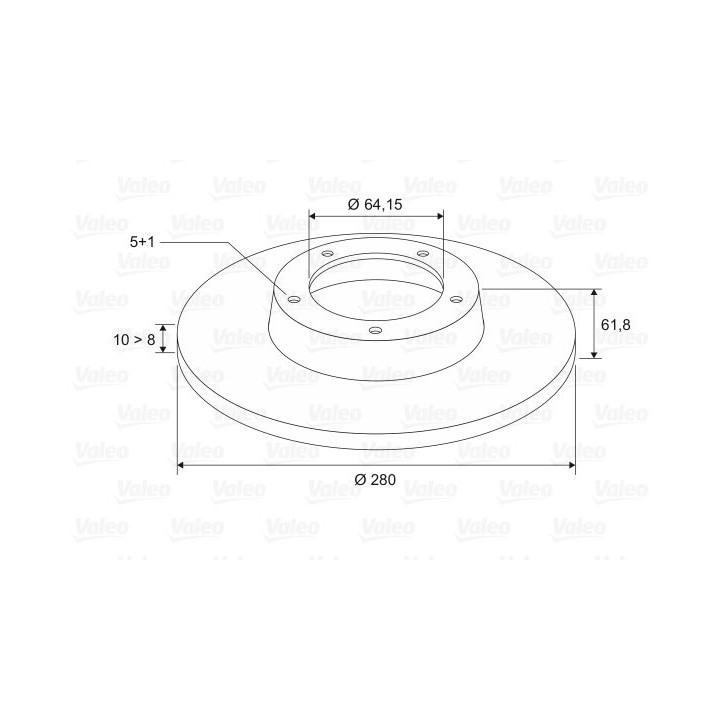 Stabdžių diskas VALEO 197016