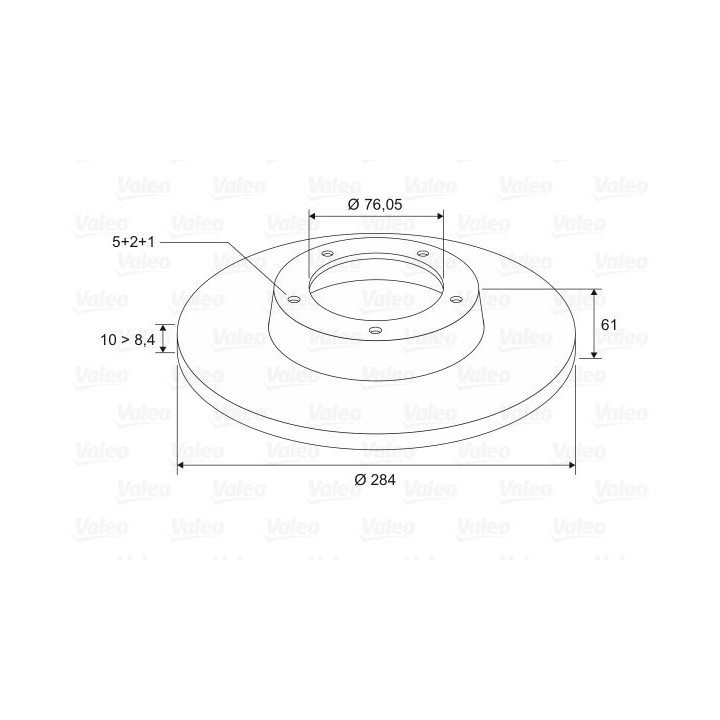 Stabdžių diskas VALEO 197027