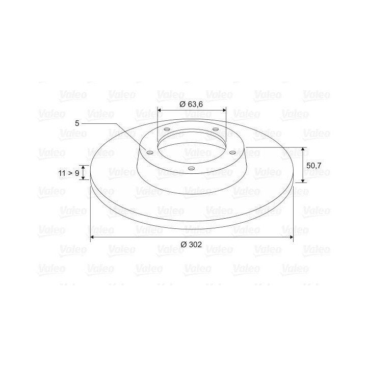 Stabdžių diskas VALEO 197101