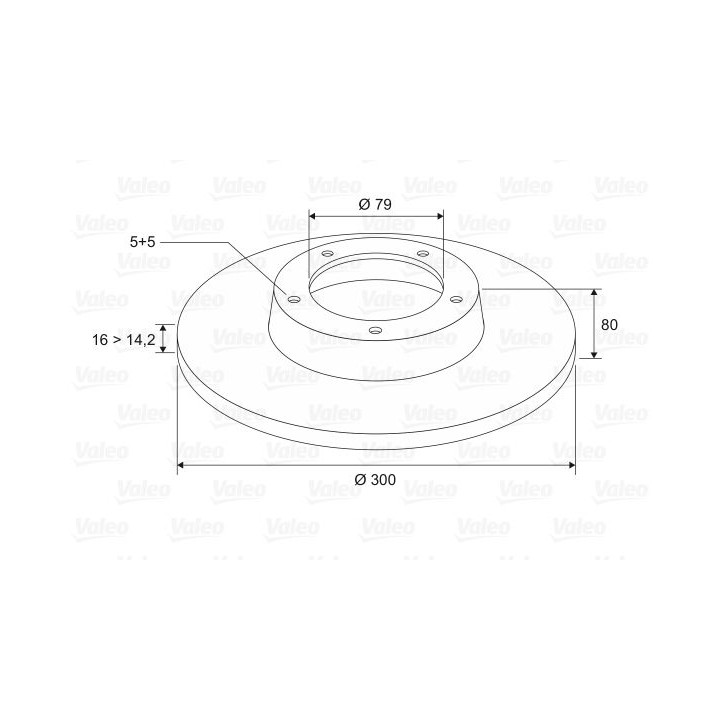 Stabdžių diskas VALEO 197105