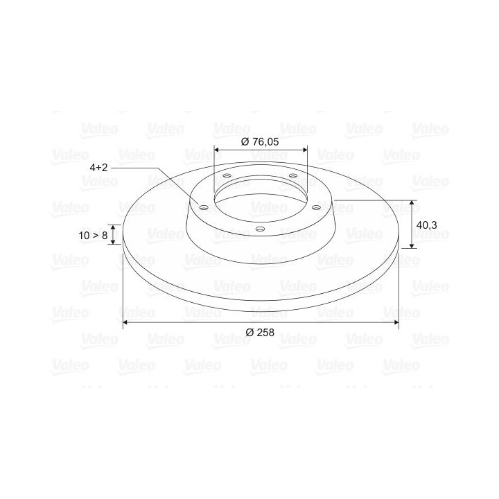 Stabdžių diskas VALEO 197120