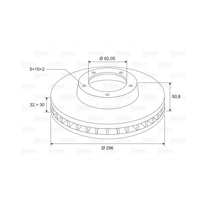Stabdžių diskas VALEO 197194