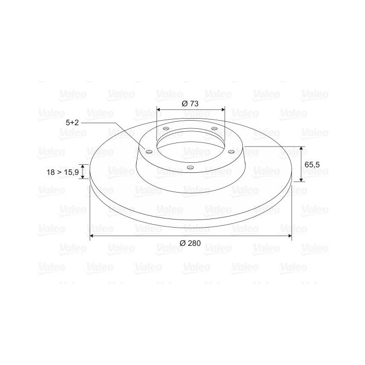Stabdžių diskas VALEO 197217