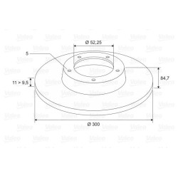 Stabdžių diskas VALEO 197310