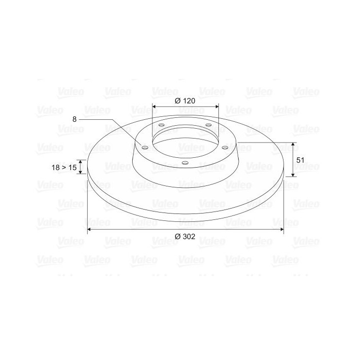 Stabdžių diskas VALEO 197488