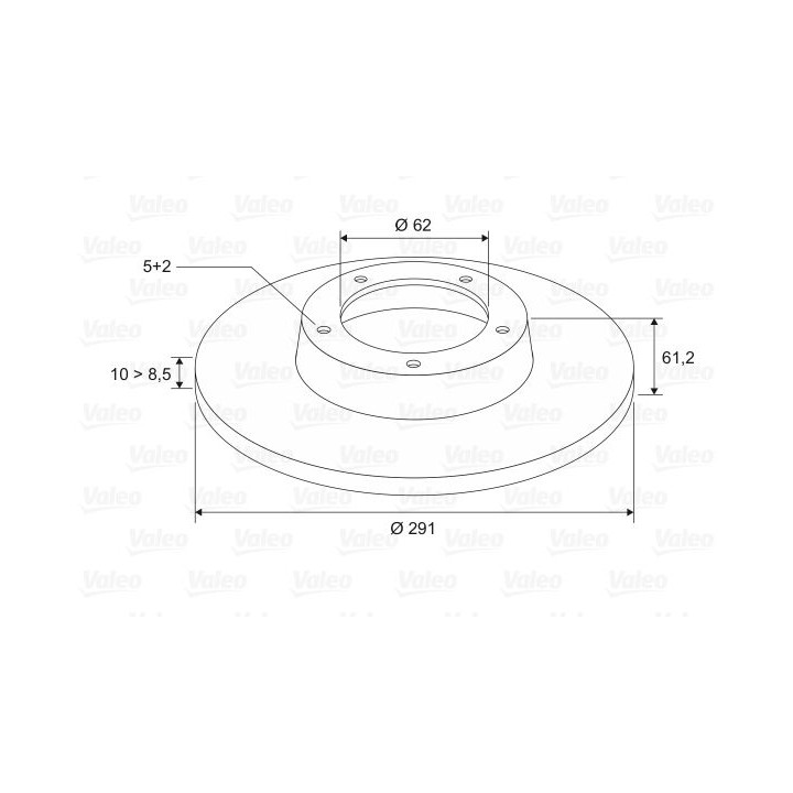Stabdžių diskas VALEO 197526