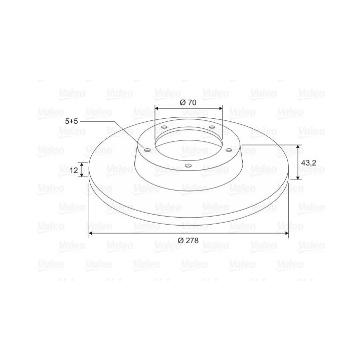 Stabdžių diskas VALEO 197584