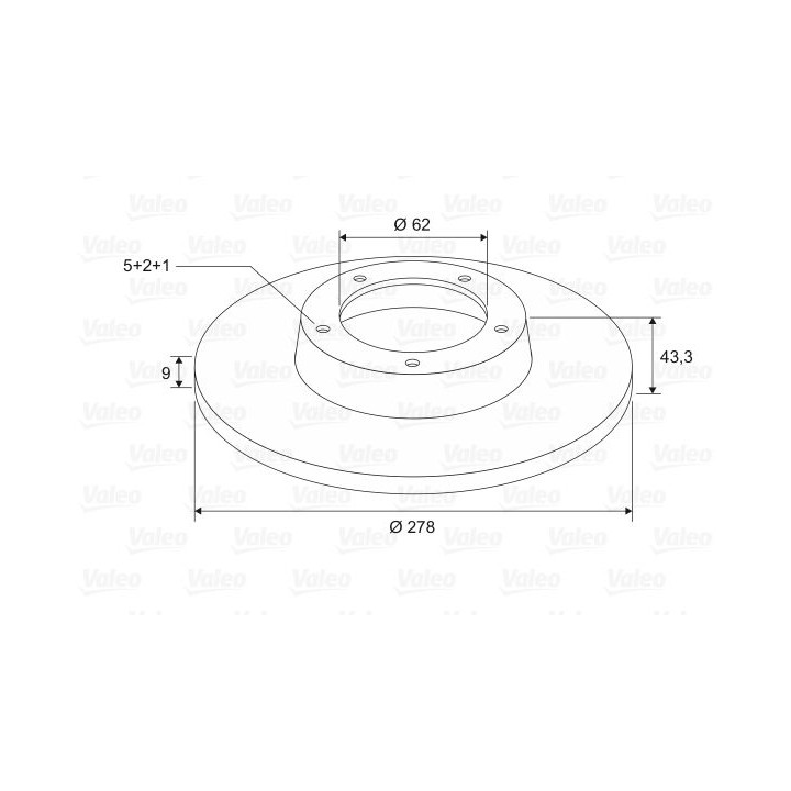 Stabdžių diskas VALEO 197600