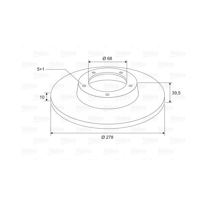 Stabdžių diskas VALEO 197630