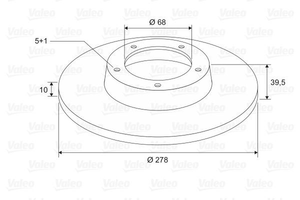 Stabdžių diskas VALEO 197630