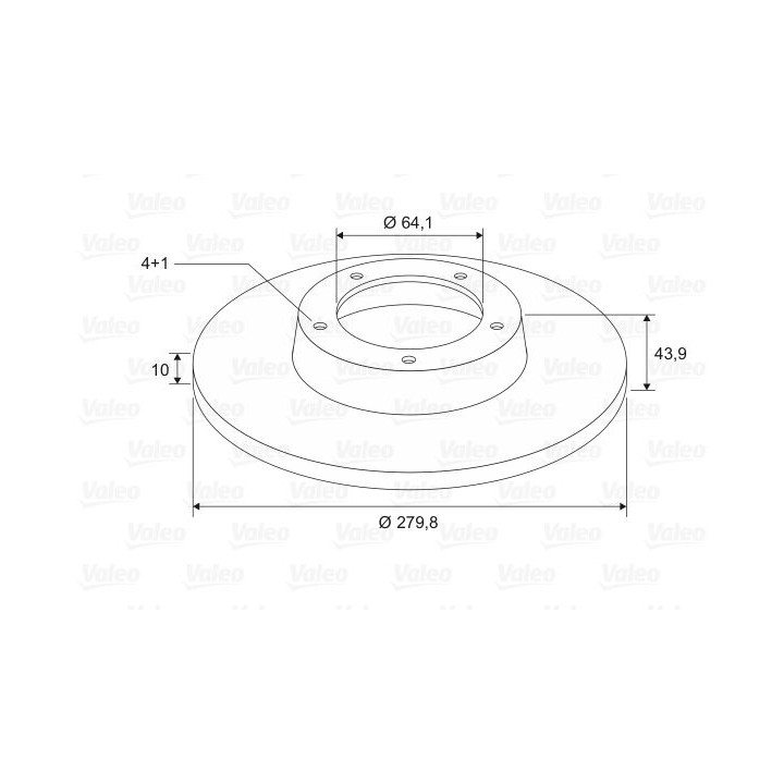 Stabdžių diskas VALEO 197663