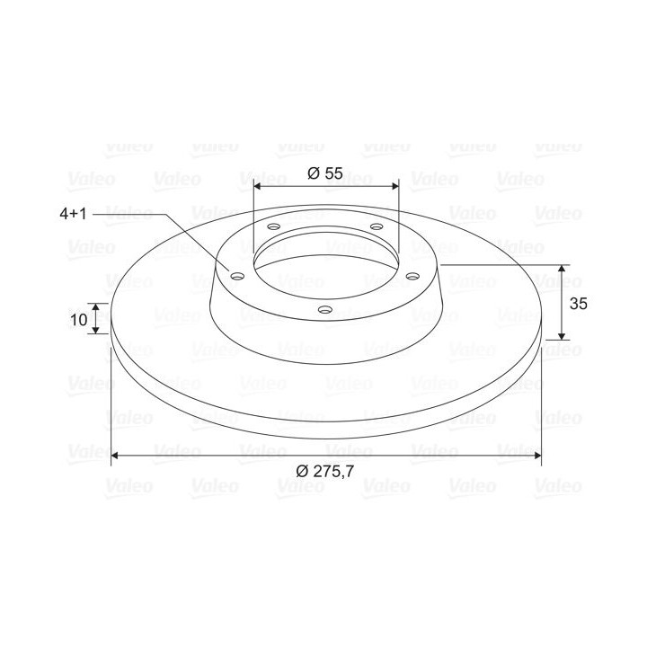 Stabdžių diskas VALEO 197710