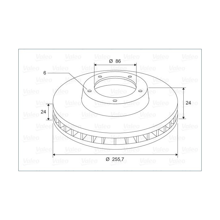 Stabdžių diskas VALEO 197731