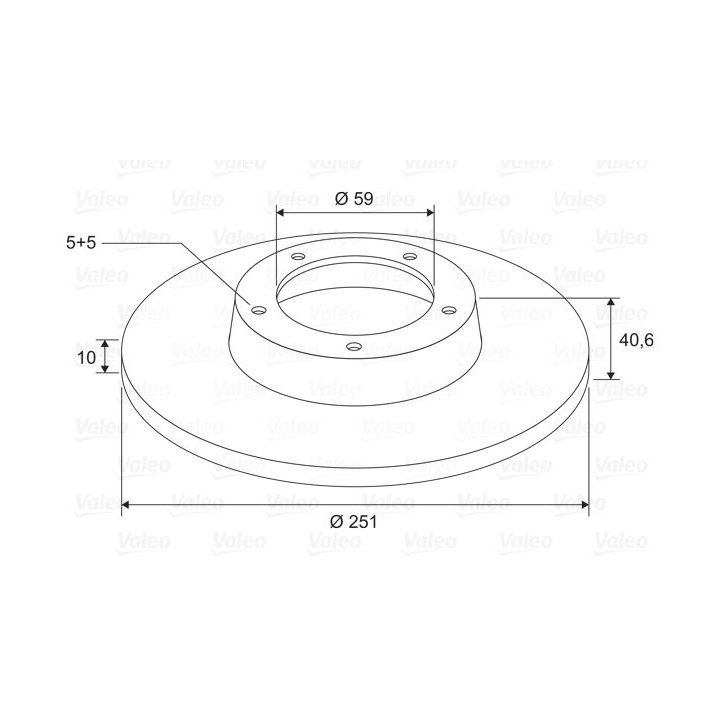 Stabdžių diskas VALEO 197732