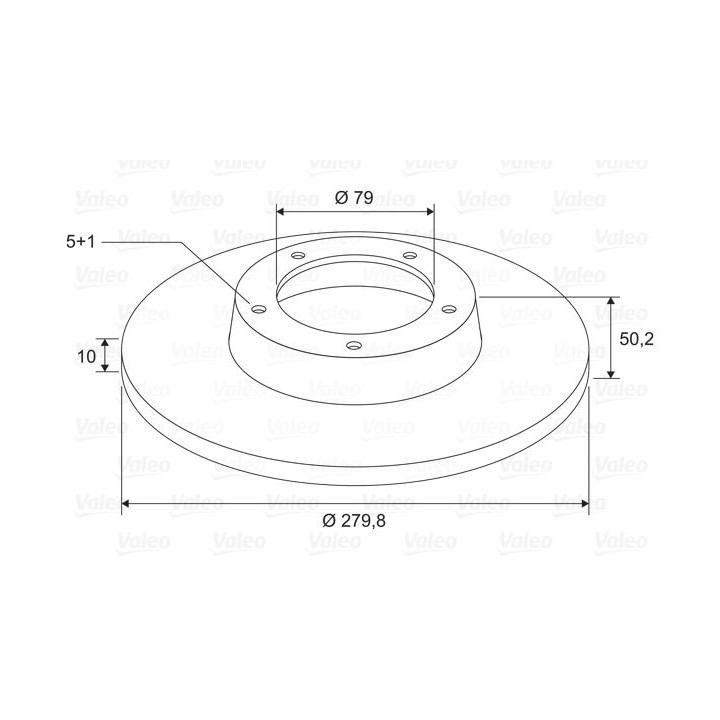Stabdžių diskas VALEO 197734