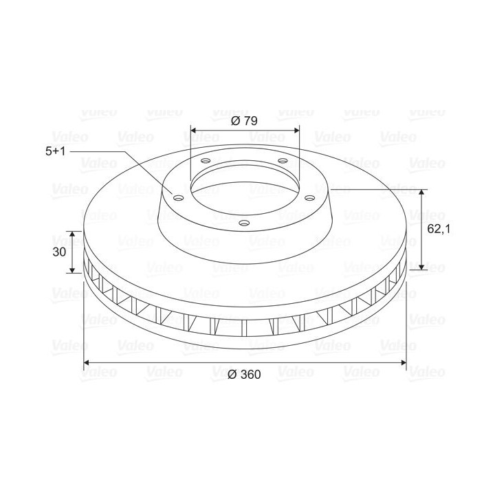 Stabdžių diskas VALEO 197761