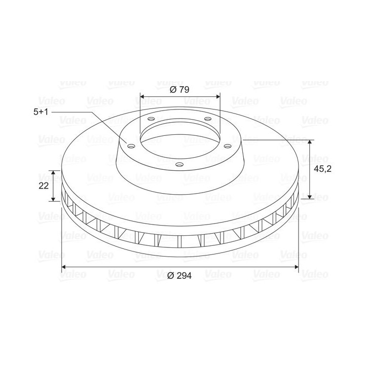 Stabdžių diskas VALEO 197766