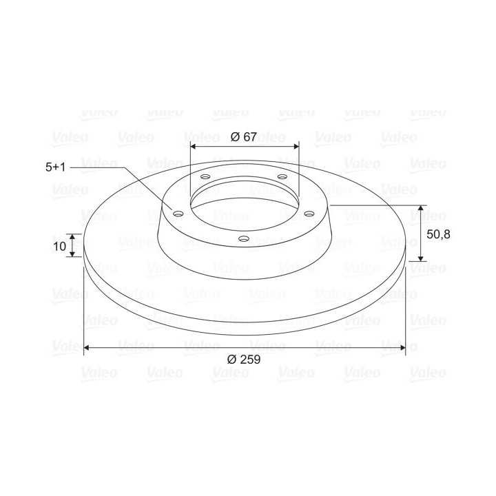 Stabdžių diskas VALEO 197779