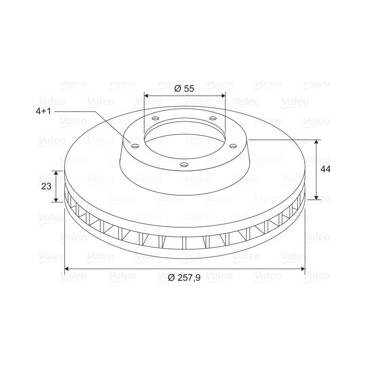 Stabdžių diskas VALEO 197799
