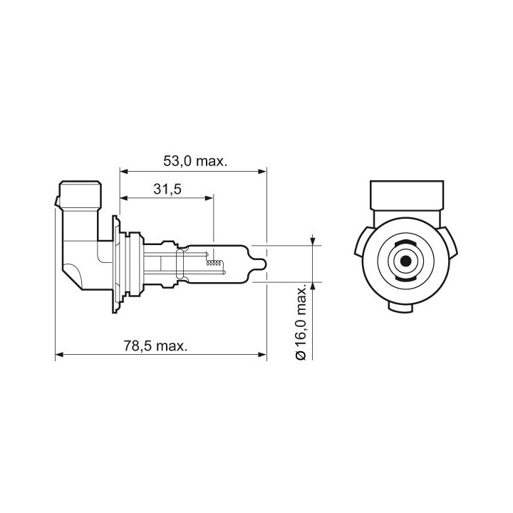 Lemputė, rūko žibintas VALEO 032013