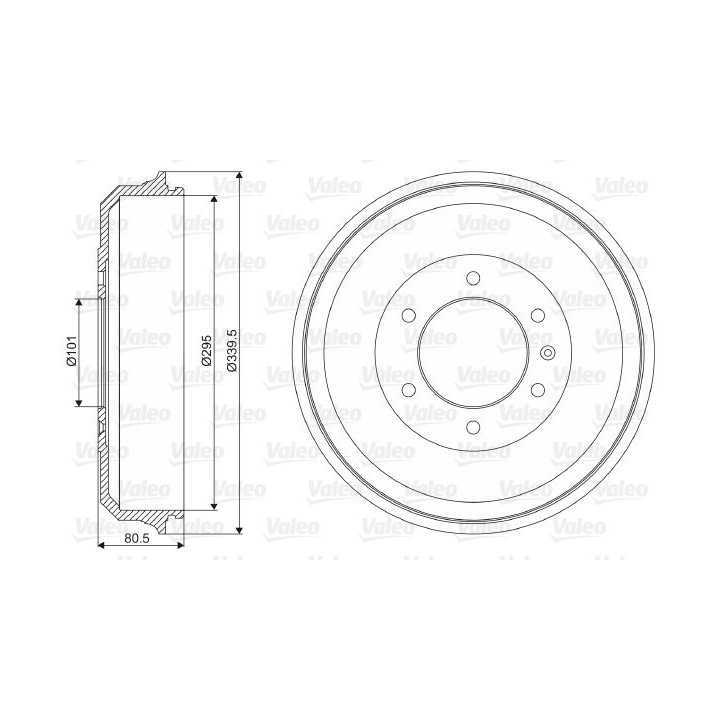 Stabdžių būgnas VALEO 237019