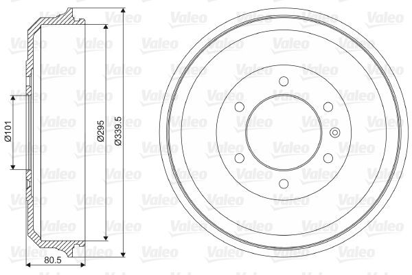 Stabdžių būgnas VALEO 237019