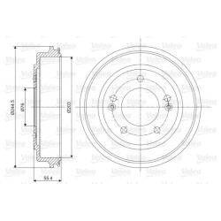 Stabdžių būgnas VALEO 237076