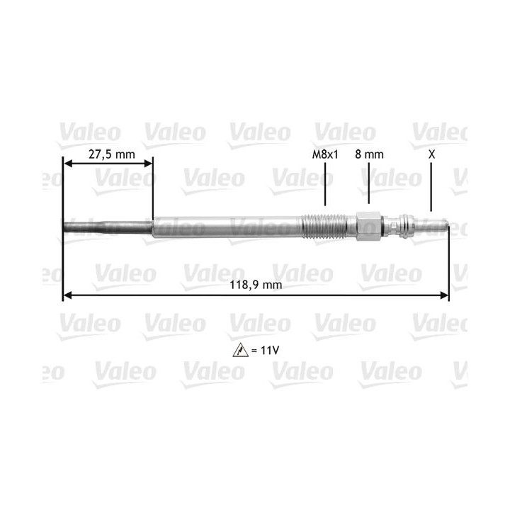 Kaitinimo žvakė VALEO 345118