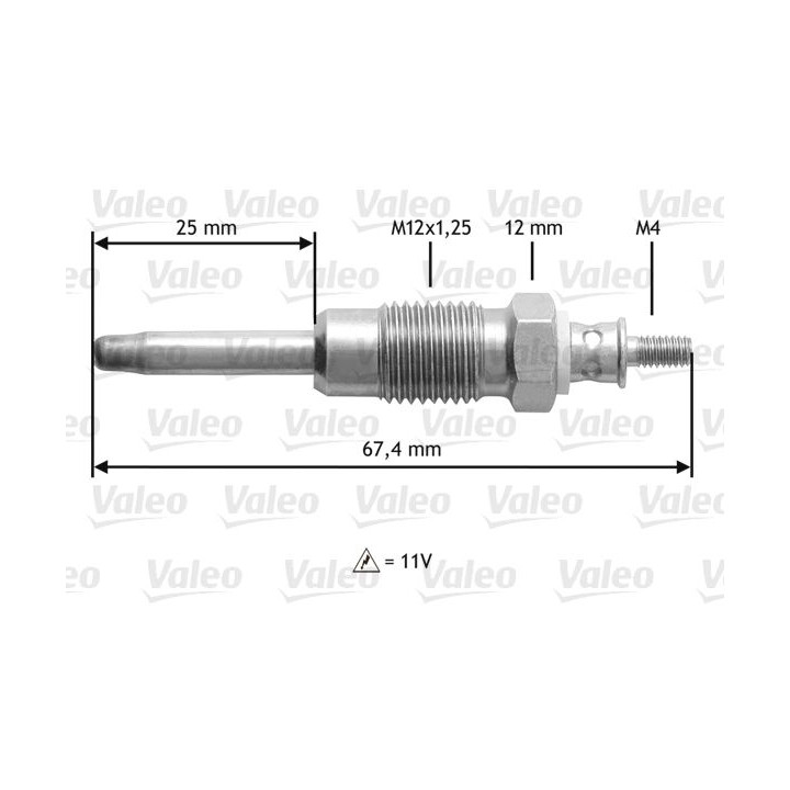 Kaitinimo žvakė VALEO 345124