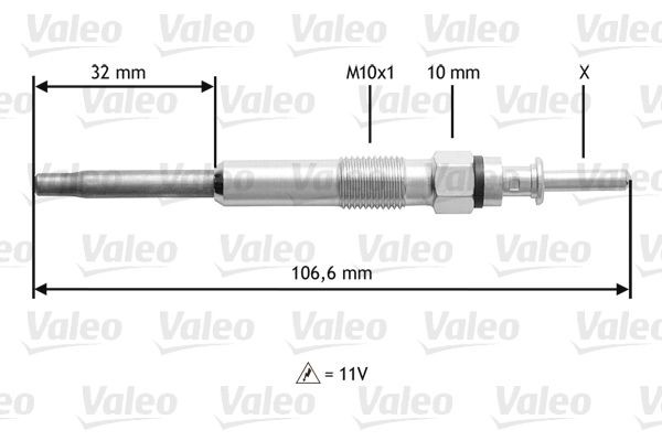 Kaitinimo žvakė VALEO 345132