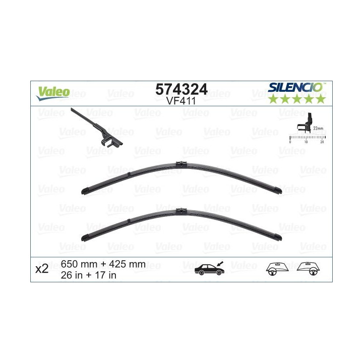 Valytuvai VALEO 574324