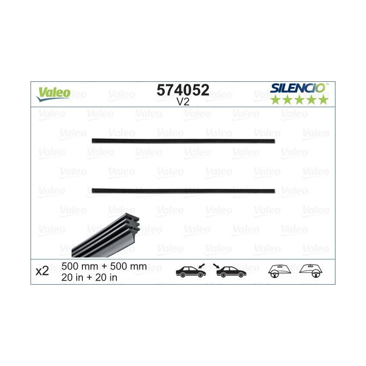 Valytuvo šluostiklio gumelė VALEO 574052