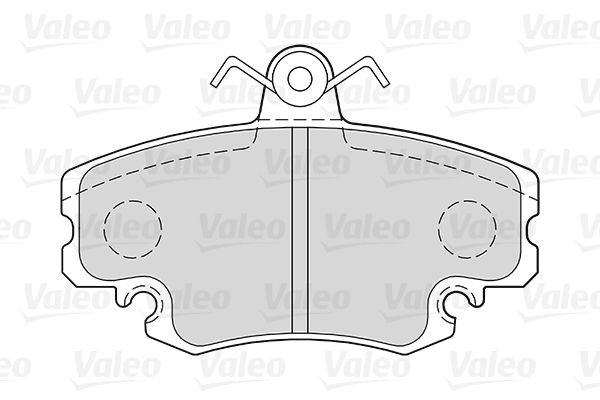 Stabdžių trinkelių rinkinys, diskinis stabdys VALEO 301002