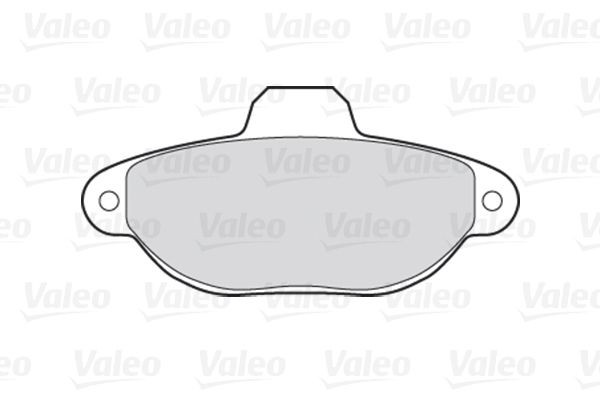 Stabdžių trinkelių rinkinys, diskinis stabdys VALEO 301012