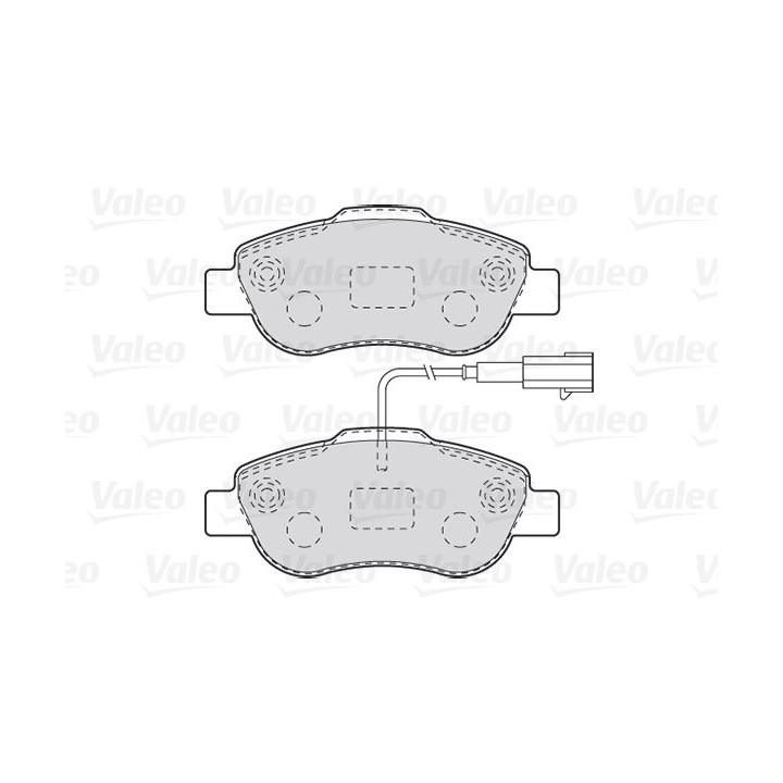 Stabdžių trinkelių rinkinys, diskinis stabdys VALEO 301015