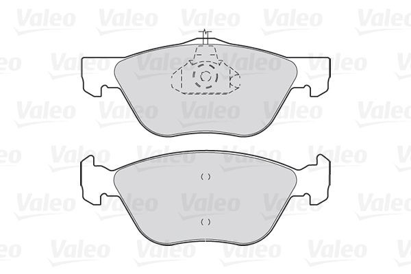 Stabdžių trinkelių rinkinys, diskinis stabdys VALEO 301023