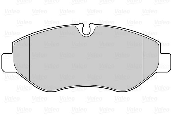 Stabdžių trinkelių rinkinys, diskinis stabdys VALEO 301027