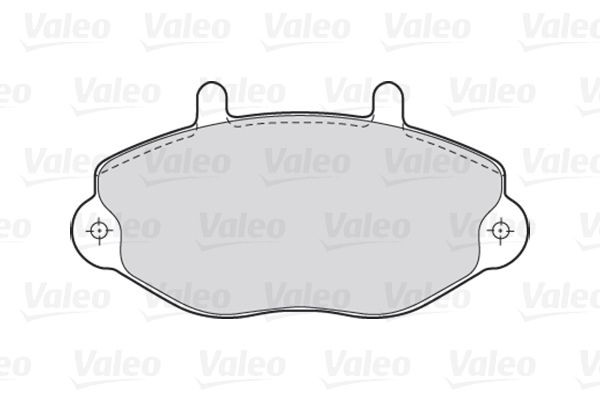 Stabdžių trinkelių rinkinys, diskinis stabdys VALEO 301037