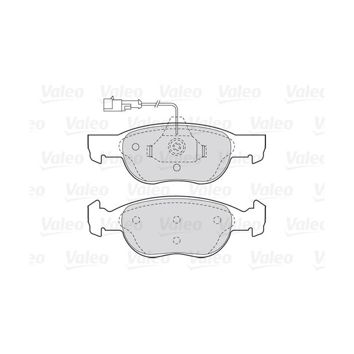 Stabdžių trinkelių rinkinys, diskinis stabdys VALEO 301040