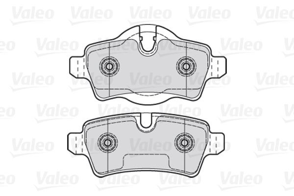 Stabdžių trinkelių rinkinys, diskinis stabdys VALEO 301041