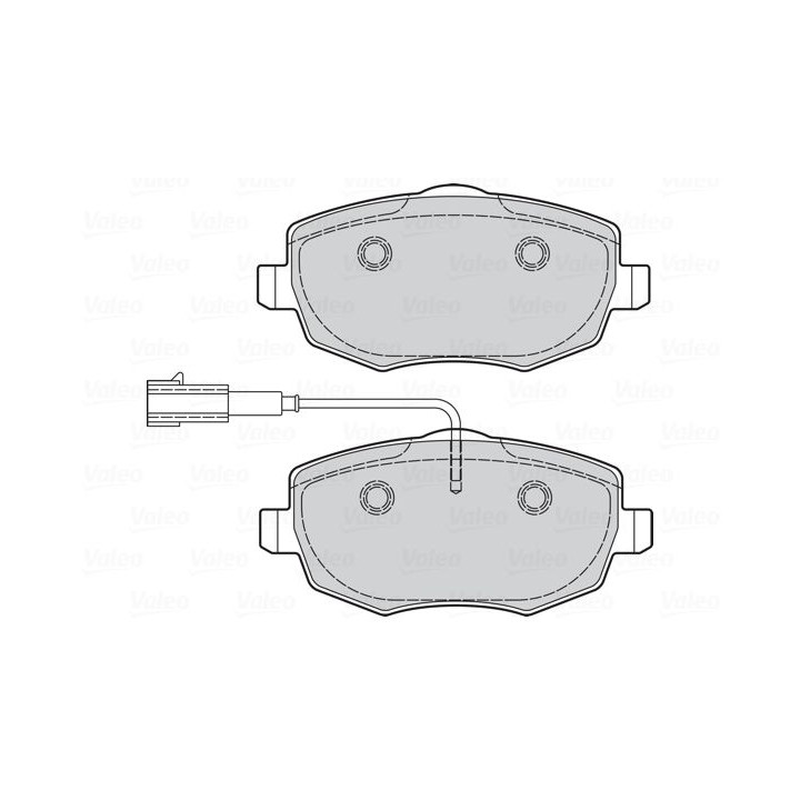 Stabdžių trinkelių rinkinys, diskinis stabdys VALEO 301042
