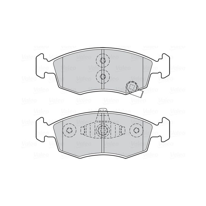 Stabdžių trinkelių rinkinys, diskinis stabdys VALEO 301045