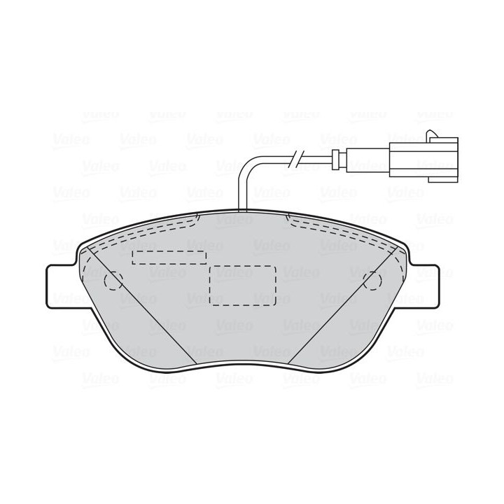 Stabdžių trinkelių rinkinys, diskinis stabdys VALEO 301050
