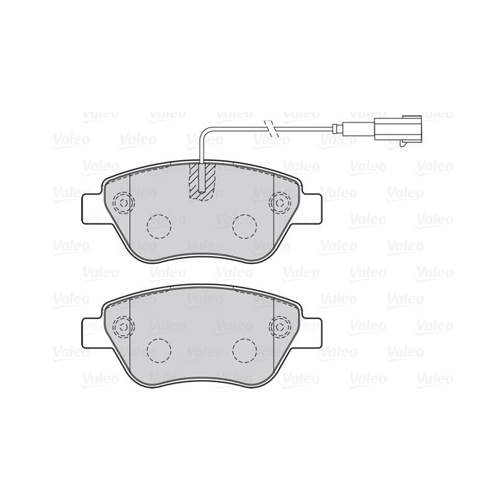 Stabdžių trinkelių rinkinys, diskinis stabdys VALEO 301051