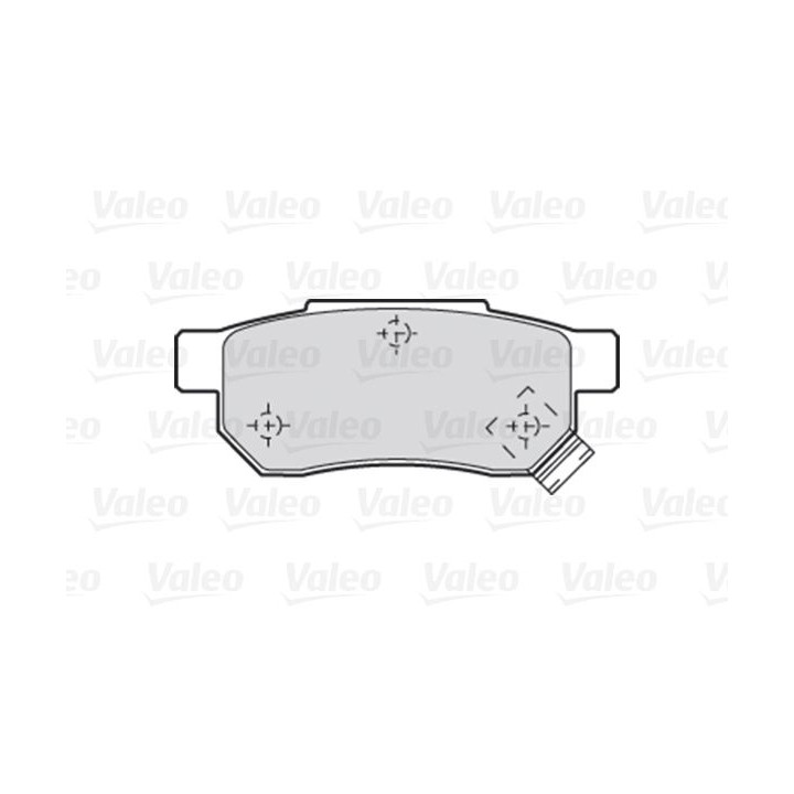 Stabdžių trinkelių rinkinys, diskinis stabdys VALEO 301053