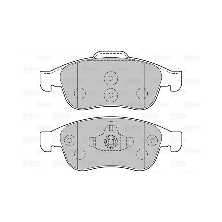 Stabdžių trinkelių rinkinys, diskinis stabdys VALEO 301059