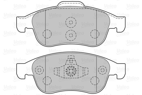 Stabdžių trinkelių rinkinys, diskinis stabdys VALEO 301059