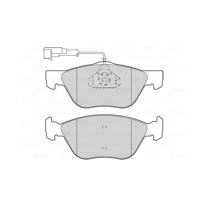 Stabdžių trinkelių rinkinys, diskinis stabdys VALEO 301065
