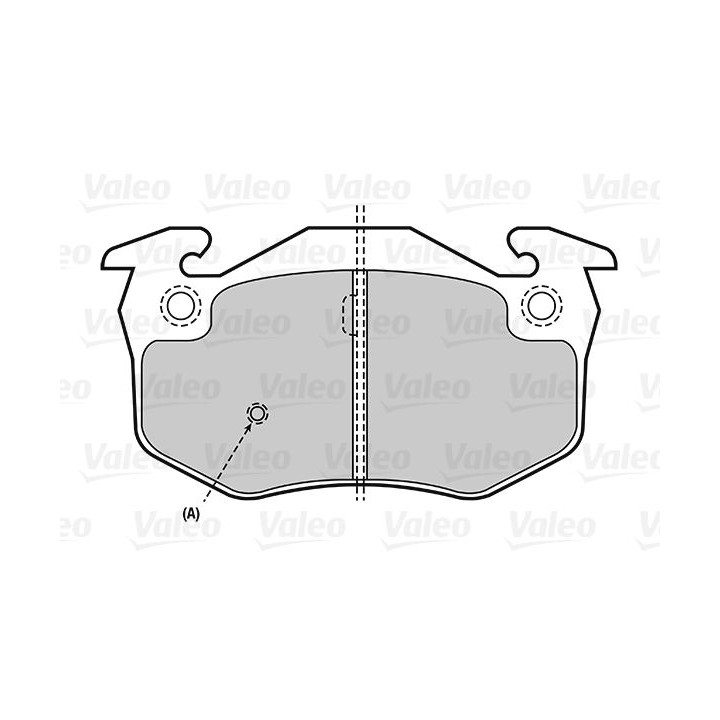 Stabdžių trinkelių rinkinys, diskinis stabdys VALEO 301080