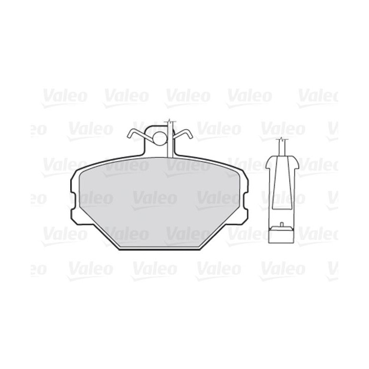 Stabdžių trinkelių rinkinys, diskinis stabdys VALEO 301095